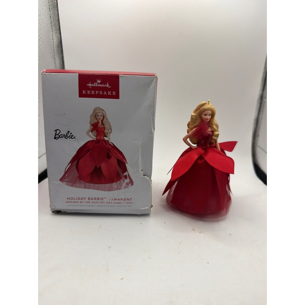 HALLMARK KEEPSAKE HOLIDAY BARBIE 2022 CHRISTMAS ORNAMENT 8TH IN SERIES